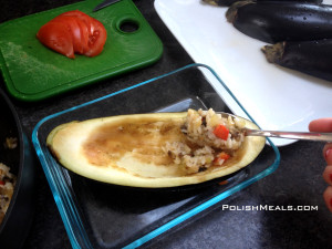 stuffed eggplant