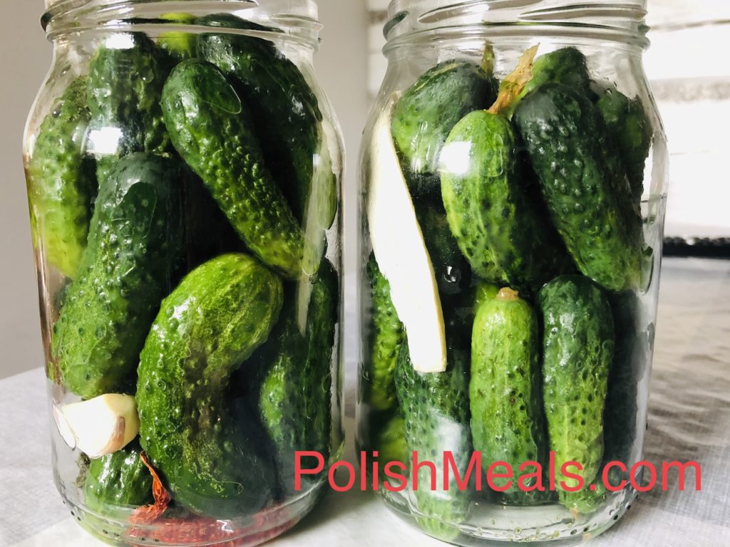 Polish Traditional Cucumbers in Brine Recipe Polish Meals & Cooking