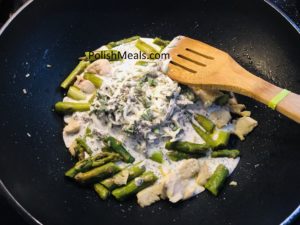 Pasta with Creamy Asparagus and Chicken (4)