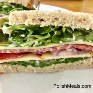 polish healthy sandwich